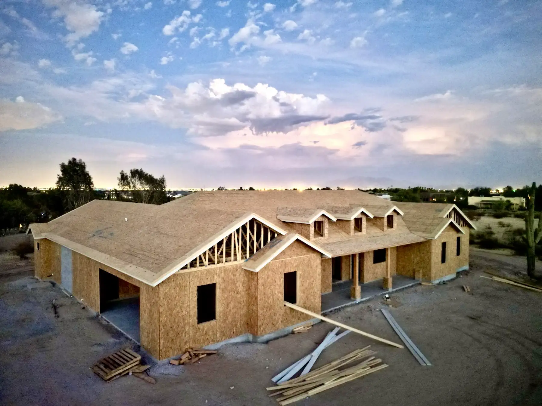 custom home framing